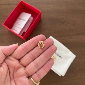 Ferragamo gold plated earrings